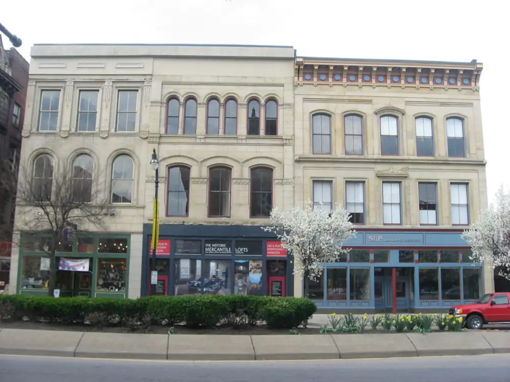 Photograph of a historic commercial block on High Street