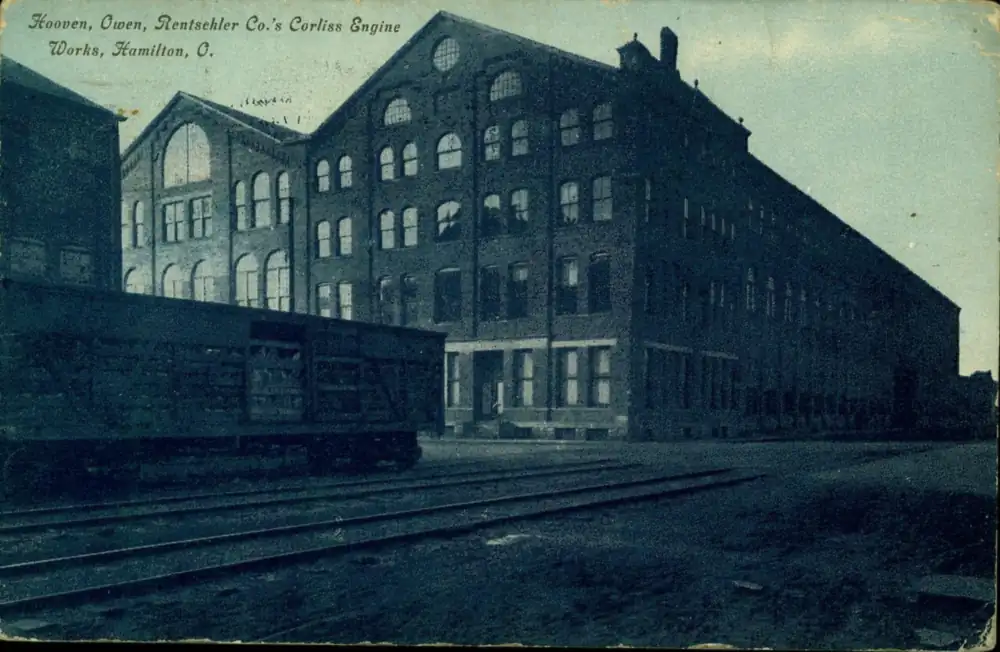 Postcard of the Hooven Owens Rentschler Corliss engine works