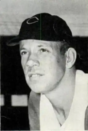 1957 photograph of pitcher Joe Nuxhall