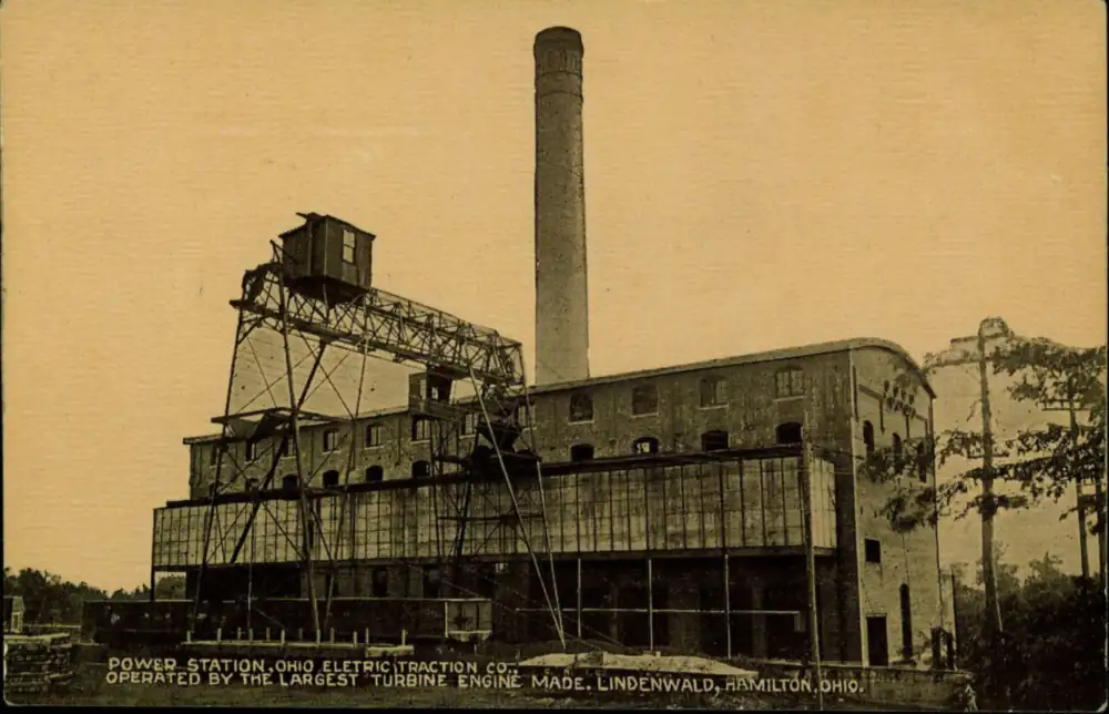 Postcard of an Ohio Electric Traction Company interurban car